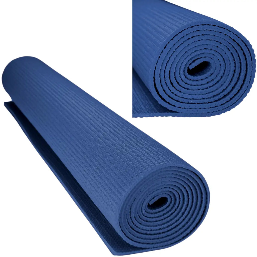 High-Performance Yoga Mat with Carrying Straps Black Lavender