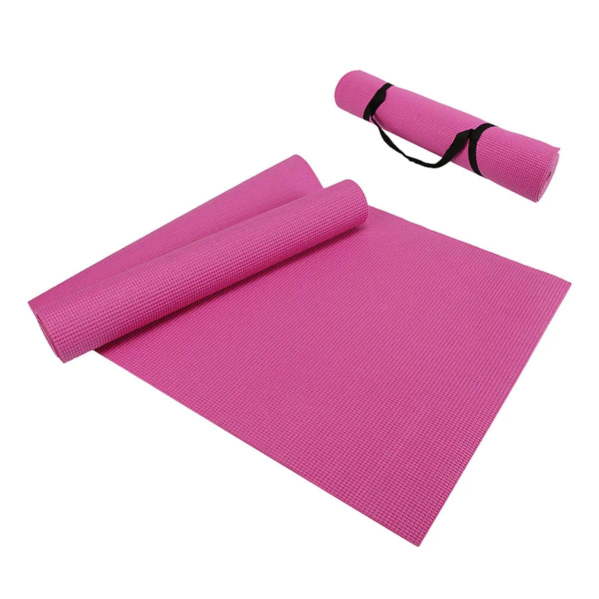 High-Performance Yoga Mat with Carrying Straps Black Lavender