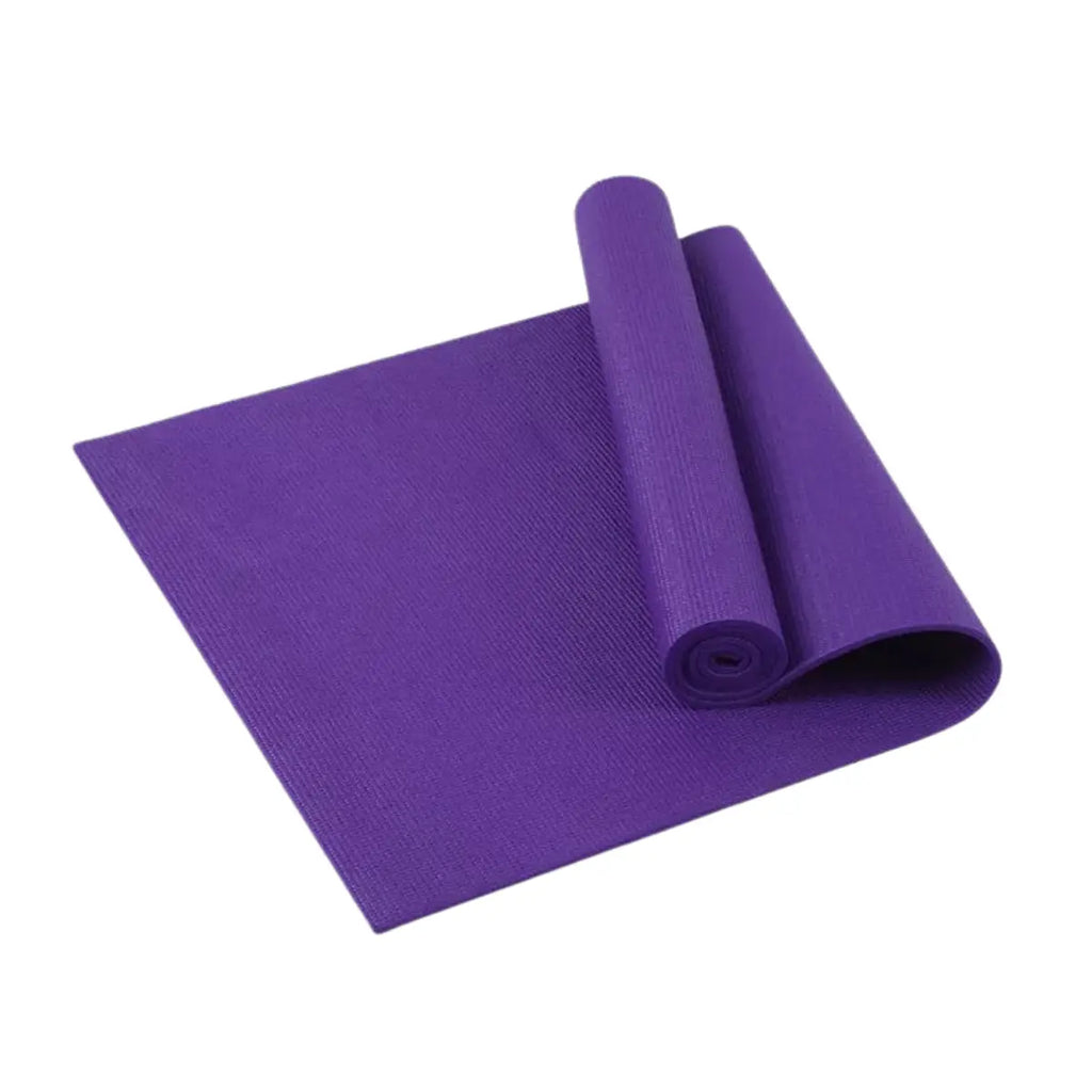 High-Performance Yoga Mat with Carrying Straps Black Lavender