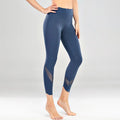 Yoga Pants: Running Fitness Gym Clothes Women Leggings Mesh Wave Feet - PalmSanté