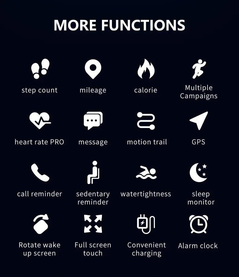 Waterproof Smart Fitness Tracker Watch for Swimming Salmon Lucky